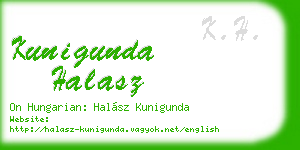 kunigunda halasz business card